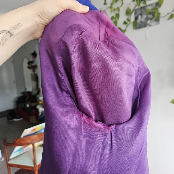 Vintage White Stag 100% Virgin Wool Blue Blazer With Union Tag - Picture 9 of 11